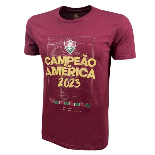 Camisa Masculino Fluminense Campeão Lib 23 Grená Liga Retrô - Image 2
