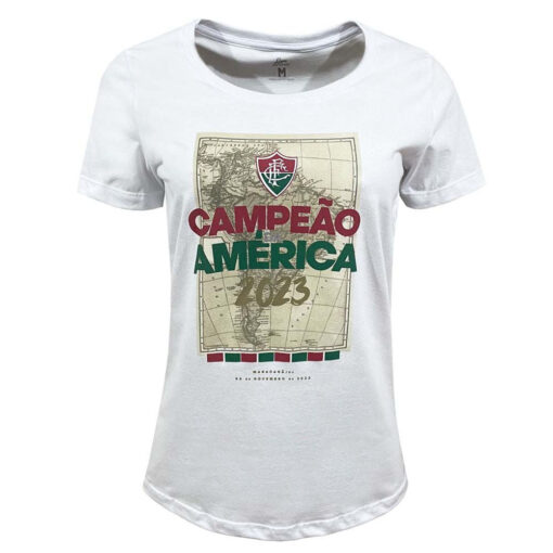 Camisa Feminina Fluminense Feminina Campeão Lib 23 Liga Retrô
