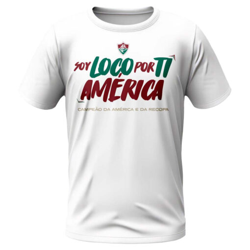 Camisa Masculino Fluminense Recopa Soy Loco Por Ti América Beme