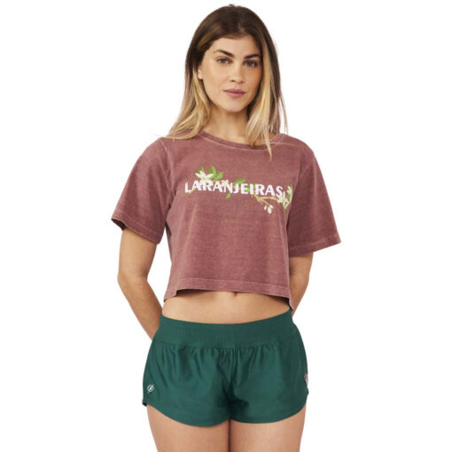 Cropped Feminina Fluminense Laranjeiras Grená Estonado Blueman