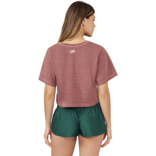 Cropped Feminina Fluminense Laranjeiras Grená Estonado Blueman - Image 2