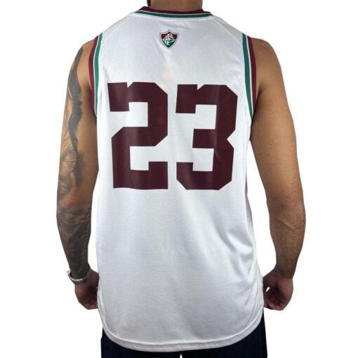 Regata Masculino Fluminense Basquete Branca Beme - Image 2