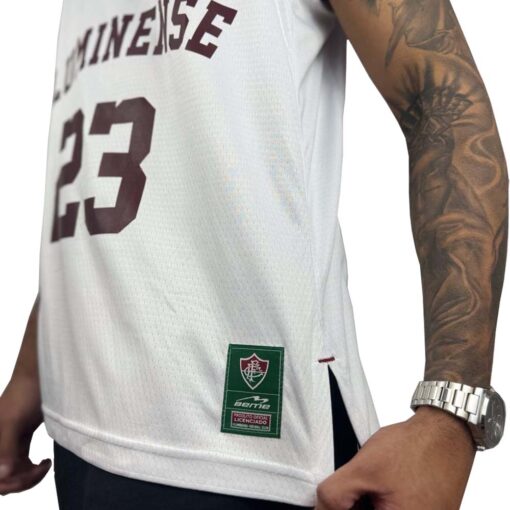 Regata Masculino Fluminense Basquete Branca Beme - Image 3