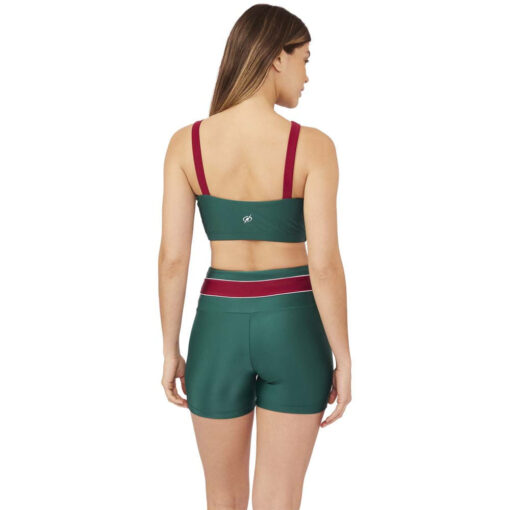 Top Feminina Fluminense Crepúsculo 02 Grená/Branco/Verde Blueman - Image 3