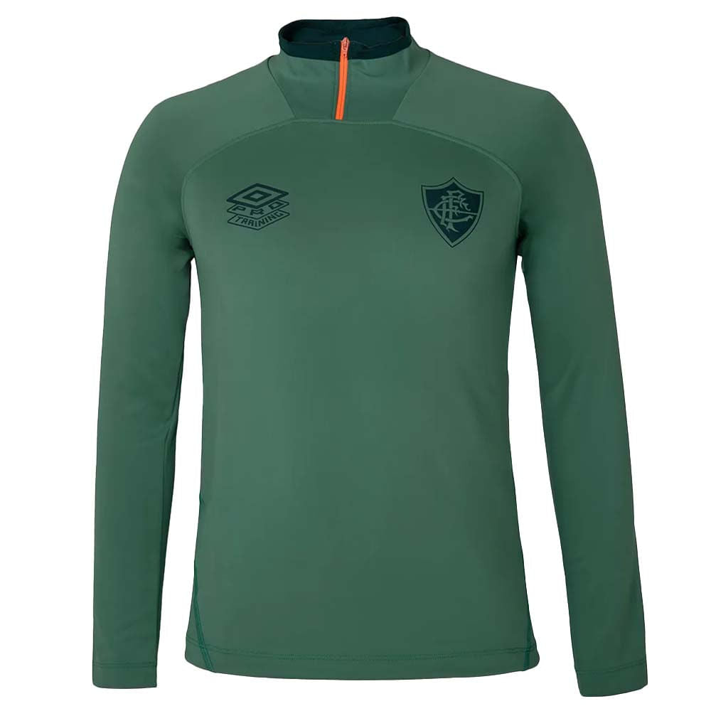 Blusão Fluminense Treino 2025 Menta/Laranja Umbro
