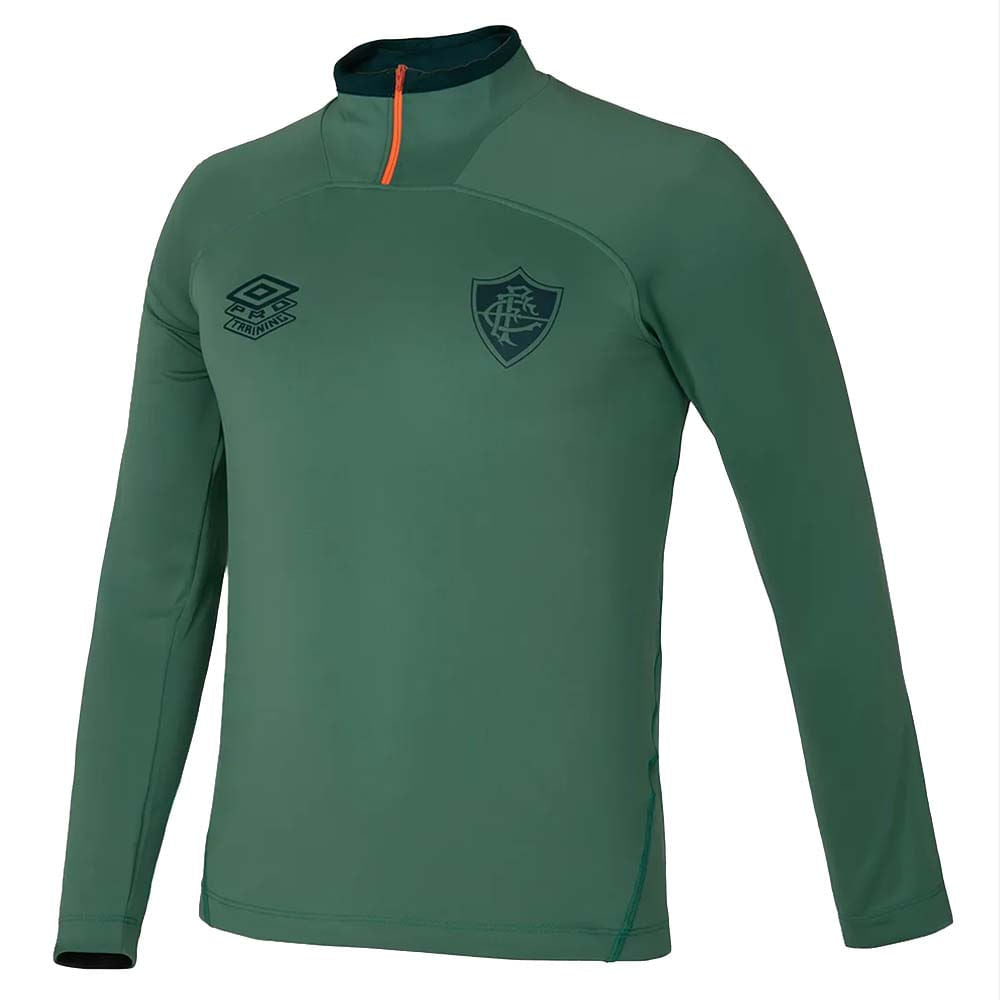 Blusão Fluminense Treino 2025 Menta/Laranja Umbro