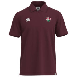 Camisa Polo Fluminense Viagem 2025 Grená Umbro