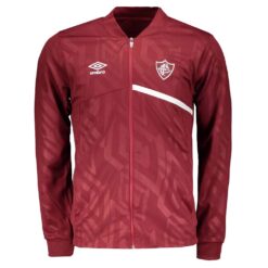 Jaqueta Fluminense Hino 2025 Grená/Branca Umbro